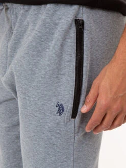 U.S. Polo Assn. ZIP POCKET FLEECE JOGGER -Glimmera Cloth Shop 102195K5 LTGY 75272
