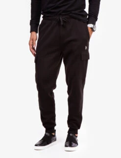 U.S. Polo Assn. CARGO FLEECE JOGGER -Glimmera Cloth Shop 102196K5 BLCK 2209