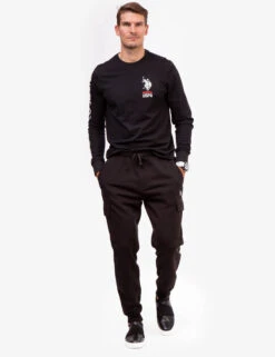 U.S. Polo Assn. CARGO FLEECE JOGGER -Glimmera Cloth Shop 102196K5 BLCK 2215