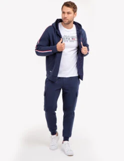 U.S. Polo Assn. SIGNATURE STRIPE SHERPA HOODIE -Glimmera Cloth Shop 106727K5 CLNV 69369