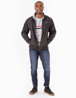 U.S. Polo Assn. COLLARED WINDBREAKER -Glimmera Cloth Shop 109521P2 BLCK 73415