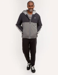 U.S. Polo Assn. SIDE TAPE COLORBLOCK LOGO WINDBREAKER -Glimmera Cloth Shop 109532P2 BLCK 67863