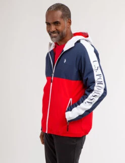 U.S. Polo Assn. SIDE TAPE COLORBLOCK LOGO WINDBREAKER -Glimmera Cloth Shop 109532P2 CLNV 67423