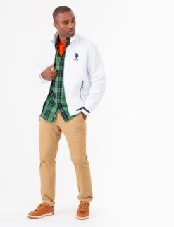 U.S. Polo Assn. TRACK JACKET -Glimmera Cloth Shop 109649P2 WHIT 73724