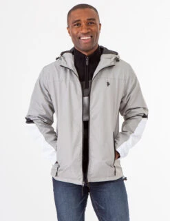 U.S. Polo Assn. COLORBLOCK HOODED JACKET -Glimmera Cloth Shop 109650P2 VPGY 73432