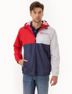 U.S. Polo Assn. USPA SPORT HOODED WINDBREAKER