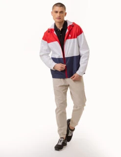 U.S. Polo Assn. TRI COLORBLOCK HEATHERED WINDBREAKER -Glimmera Cloth Shop 109711P2 ERED 2977