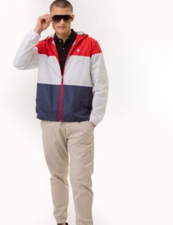 U.S. Polo Assn. TRI COLORBLOCK HEATHERED WINDBREAKER -Glimmera Cloth Shop 109711P2 ERED 2983