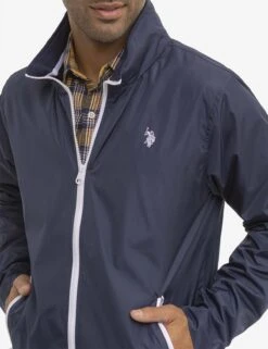 U.S. Polo Assn. STOW HOOD WINDBREAKER -Glimmera Cloth Shop 109744P2 CLNV 1138