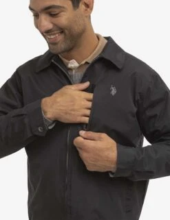 U.S. Polo Assn. LIGHTWEIGHT MICRO JACKET -Glimmera Cloth Shop 109745P5 BLCK 0790