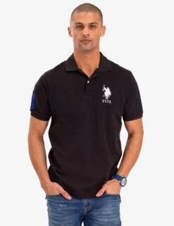 U.S. Polo Assn. BIG LOGO DOLID POLO SHIRT -Glimmera Cloth Shop 11304488 BLCK 1