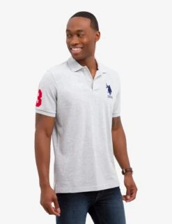 U.S. Polo Assn. BIG LOGO DOLID POLO SHIRT -Glimmera Cloth Shop 11304488 LTGY 1 33db61d4 8f2a 487c 90ba d881bde79ea7