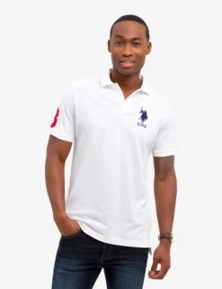 U.S. Polo Assn. BIG LOGO DOLID POLO SHIRT -Glimmera Cloth Shop 11304488 WHIT 1 3c816898 551f 4a33 b605 6154e5d5b2da