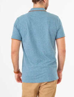 U.S. Polo Assn. MARLED YARN POLO SHIRT WITH EMBROIDERED CREST -Glimmera Cloth Shop 1135663V HDTL 73947