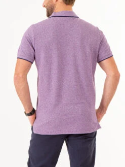 U.S. Polo Assn. MARLED YARN POLO SHIRT WITH EMBROIDERED CREST -Glimmera Cloth Shop 1135663V KNGP 74969