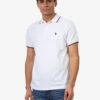 U.S. Polo Assn. TIPPED OTTOMAN PIQUE POLO SHIRT