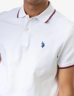 U.S. Polo Assn. TIPPED OTTOMAN PIQUE POLO SHIRT -Glimmera Cloth Shop 11378488 WHIT 7676 17d1f1b0 4c40 47e0 95ca e3d3c40310e8
