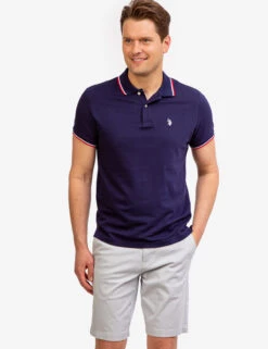 U.S. Polo Assn. TIPPED OTTOMAN PIQUE POLO SHIRT -Glimmera Cloth Shop 11378496 CLNV 42181