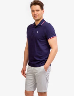 U.S. Polo Assn. TIPPED OTTOMAN PIQUE POLO SHIRT -Glimmera Cloth Shop 11378496 CLNV 42183