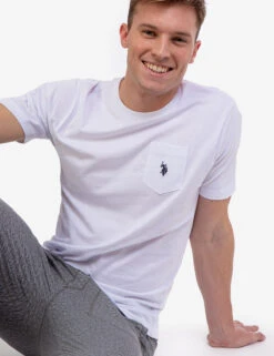 U.S. Polo Assn. SMALL LOGO POCKET T-SHIRT -Glimmera Cloth Shop 11390204 WHIT 4549