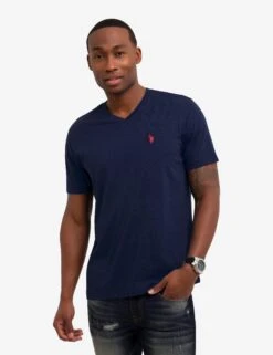 U.S. Polo Assn. SOLID V-NECK T-SHIRT -Glimmera Cloth Shop 11390304 CLNV