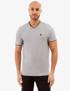 U.S. Polo Assn. DOUBLE V-NECK T-SHIRT