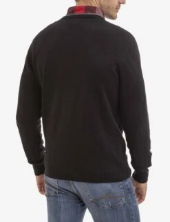 U.S. Polo Assn. SOLID JERSEY CREW NECK SWEATER -Glimmera Cloth Shop 115243 BLCK 16375