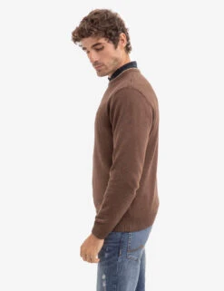 U.S. Polo Assn. SOLID JERSEY CREW NECK SWEATER -Glimmera Cloth Shop 115243 COPPERHEATHER 16077