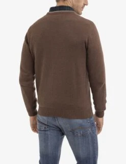 U.S. Polo Assn. SOLID JERSEY CREW NECK SWEATER -Glimmera Cloth Shop 115243 COPPERHEATHER 16079
