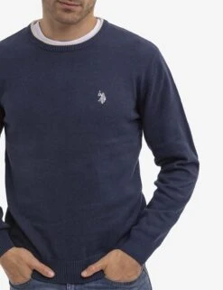 U.S. Polo Assn. SOLID JERSEY CREW NECK SWEATER -Glimmera Cloth Shop 115243 MNHT 16525