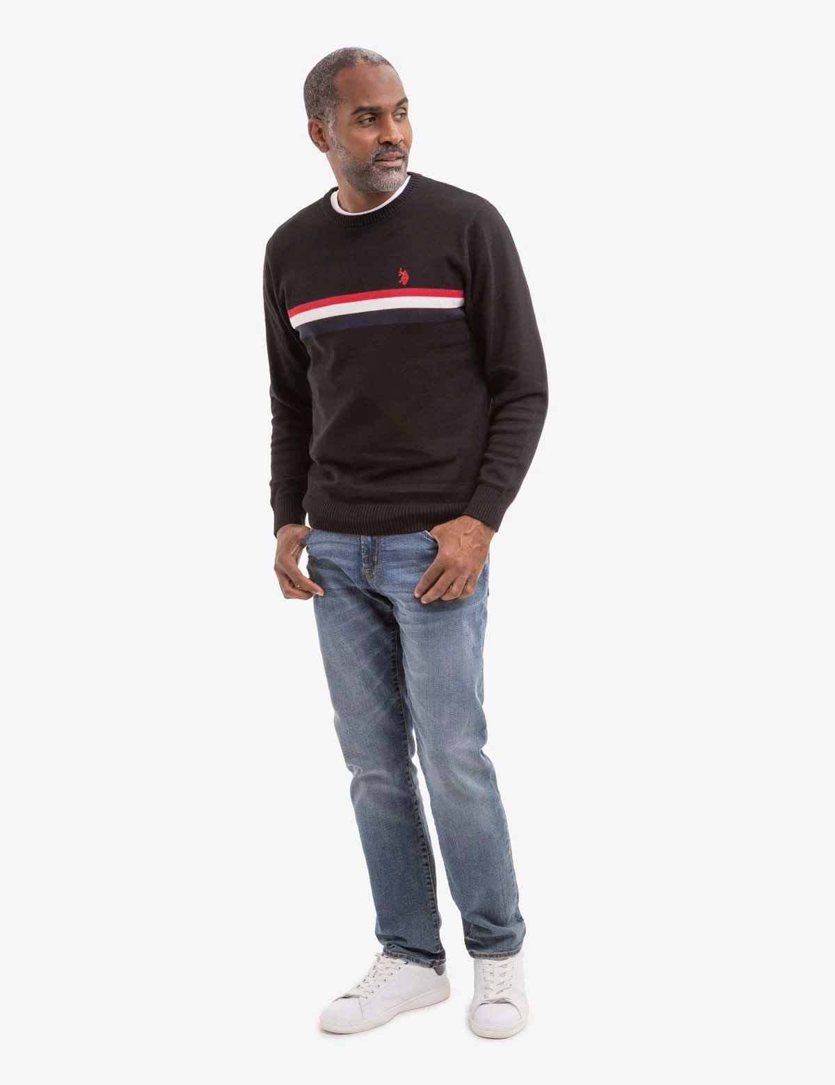U.S. Polo Assn. SIGNATURE STRIPE CREW NECK SWEATER 2 U.S. Polo Assn. SIGNATURE STRIPE CREW NECK SWEATER - Image 2