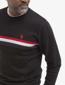 U.S. Polo Assn. SIGNATURE STRIPE CREW NECK SWEATER 13 U.S. Polo Assn. SIGNATURE STRIPE CREW NECK SWEATER -Glimmera Cloth Shop 115269 BLCK 16167