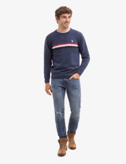 U.S. Polo Assn. SIGNATURE STRIPE CREW NECK SWEATER 16 U.S. Polo Assn. SIGNATURE STRIPE CREW NECK SWEATER -Glimmera Cloth Shop 115269 MNHT 16179