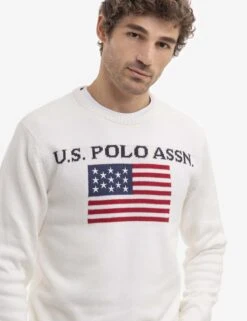 U.S. POLO ASSN. FLAG CREW NECK SWEATER -Glimmera Cloth Shop 115400 WNWH 16668