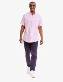 U.S. Polo Assn. SHORT SLEEVE STRETCH OXFORD SHIRT -Glimmera Cloth Shop 115876YC LPOX 6862