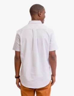 U.S. Polo Assn. SHORT SLEEVE STRETCH OXFORD SHIRT -Glimmera Cloth Shop 115876YC LTGY 6401