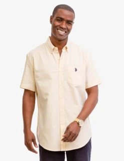 U.S. Polo Assn. SHORT SLEEVE STRETCH OXFORD SHIRT -Glimmera Cloth Shop 115876YC SNSH 6289