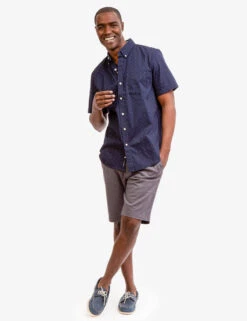 U.S. Polo Assn. DOT PRINT POPLIN SHORT SLEEVE SHIRT -Glimmera Cloth Shop 115929VI CLNV 6736