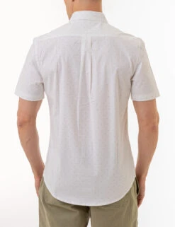 U.S. Polo Assn. DOT PRINT POPLIN SHORT SLEEVE SHIRT -Glimmera Cloth Shop 115929VI OPWH 1996