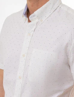 U.S. Polo Assn. DOT PRINT POPLIN SHORT SLEEVE SHIRT -Glimmera Cloth Shop 115929VI OPWH 1997