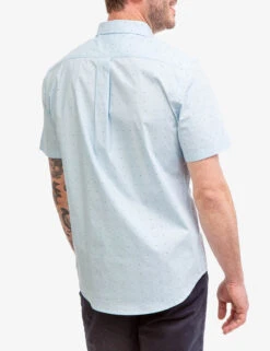 U.S. Polo Assn. DOT PRINT POPLIN SHORT SLEEVE SHIRT -Glimmera Cloth Shop 115929VI THBL 7346
