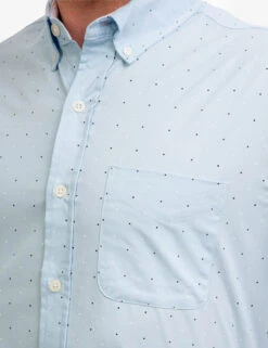 U.S. Polo Assn. DOT PRINT POPLIN SHORT SLEEVE SHIRT -Glimmera Cloth Shop 115929VI THBL 7348