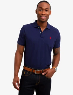 U.S. Polo Assn. SOLID PIQUE SMALL LOGO POLO SHIRT -Glimmera Cloth Shop 11601588 CLNV 1 112f7036 85b2 4310 a507 9ad8e3d377f5