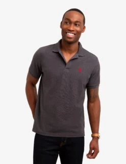 U.S. Polo Assn. SOLID PIQUE SMALL LOGO POLO SHIRT -Glimmera Cloth Shop 11601588 DRGY 1 2803d650 a705 4380 9c10 bb1a5f344259