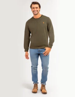 U.S. Polo Assn. SOLID CREW NECK SWEATSHIRT -Glimmera Cloth Shop 1186438R AMHT 66706