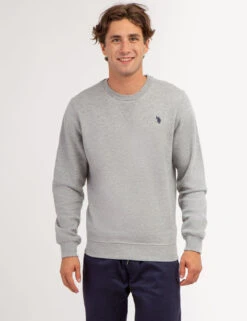 U.S. Polo Assn. SOLID CREW NECK SWEATSHIRT -Glimmera Cloth Shop 1186438R HGRY 67965