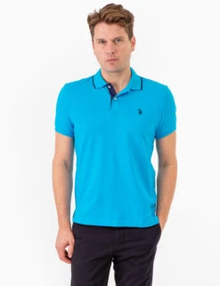U.S. Polo Assn. SLIM FIT STRETCH PIQUE SOLID POLO SHIRT -Glimmera Cloth Shop 118716EE DTWB 74122