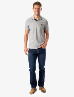 U.S. Polo Assn. SLIM FIT STRETCH SOLID PIQUE POLO SHIRT -Glimmera Cloth Shop 118716EE HGRY 4970