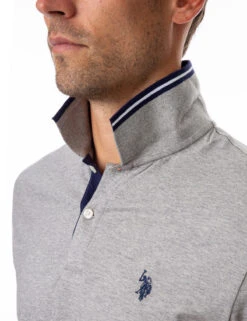 U.S. Polo Assn. SLIM FIT STRETCH SOLID PIQUE POLO SHIRT -Glimmera Cloth Shop 118716EE HGRY 4974