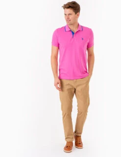 U.S. Polo Assn. SLIM FIT STRETCH PIQUE SOLID POLO SHIRT -Glimmera Cloth Shop 118716EE PKPZ 74305